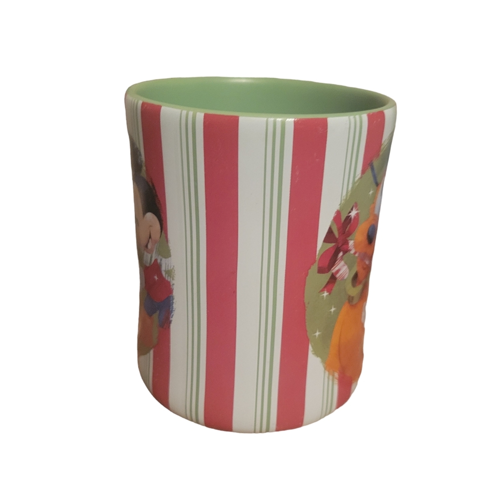 Disney Store Christmas Mug Mickey|Minnie|Pluto Candy Cane Stripes - Picture 4 of 6